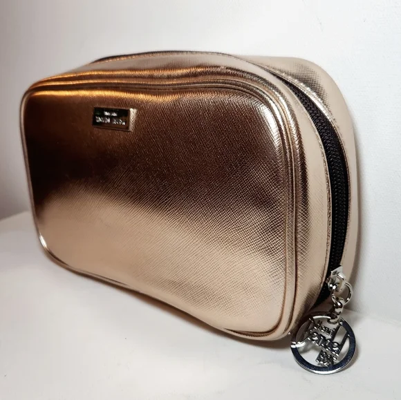 Nwt! Henri bendel rose gold travel jewelry case